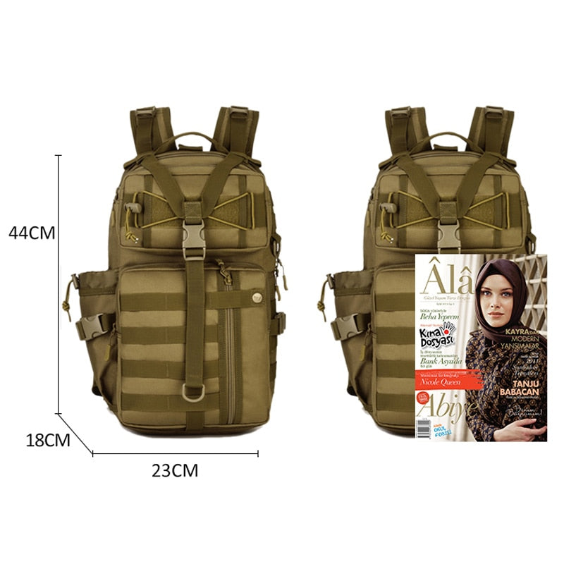 30L Men Tactical Backpack Waterproof Multi-purpose Travel Bag XA39D