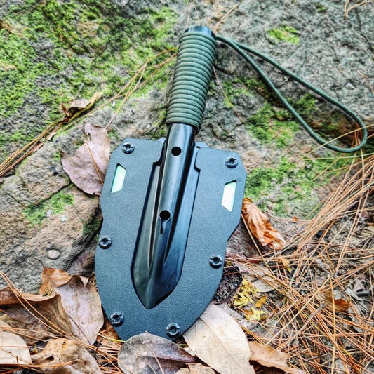Tactical multi-functional hand shovel Outdoor portable engineer shovel Camping tool Wilderness survival tool with sheath