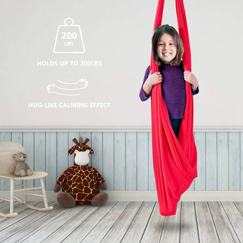 Therapy Swing For Kids Indoor Hanging Hammock Swing Cuddle Indoor Outdoor Hammock For Children Sensory Integration