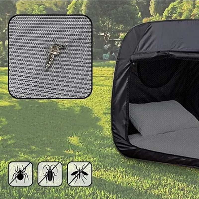Tryhomy Portable Camping Tent Folding Single Tent Indoor Outdoor Hiking Single Tent Summer Anti-mosquito  Beach Tent