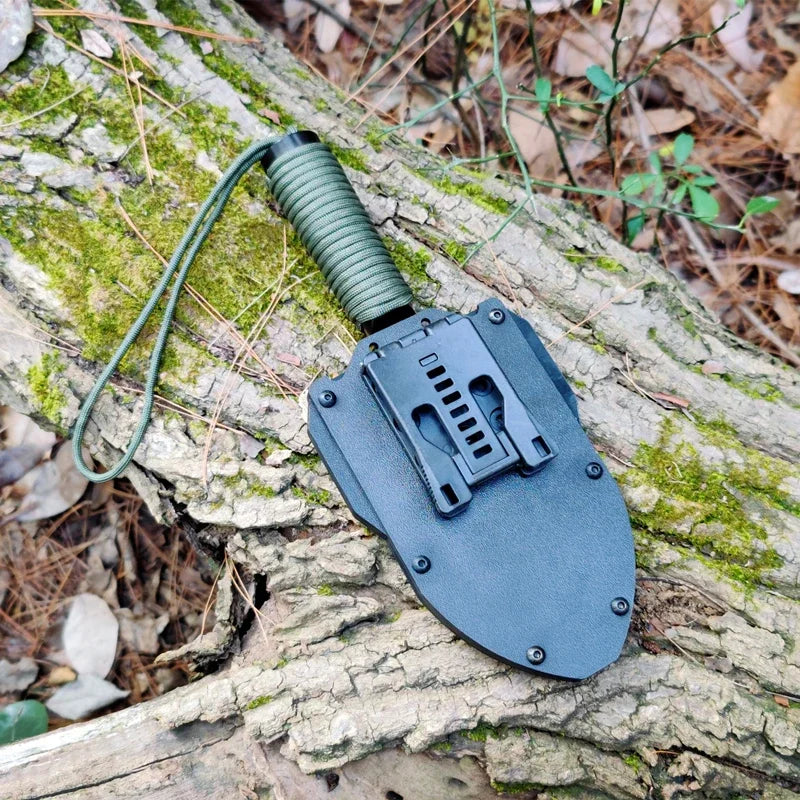 Tactical multi-functional hand shovel Outdoor portable engineer shovel Camping tool Wilderness survival tool with sheath